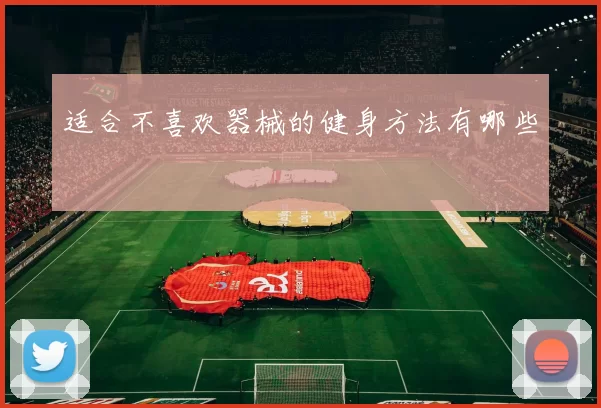 适合不喜欢器械的健身方法有哪些